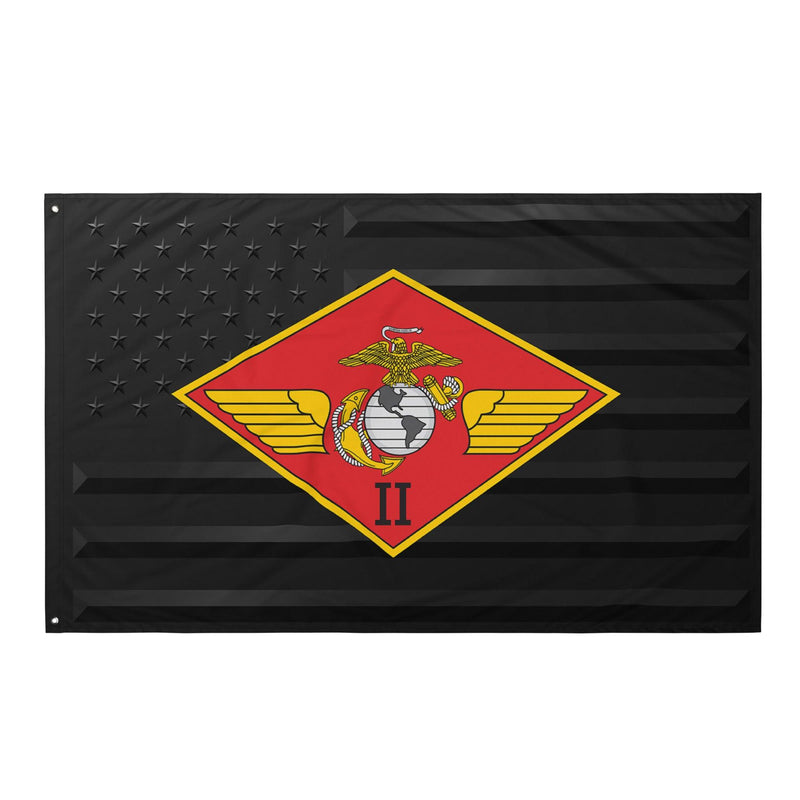 2nd Marine Aircraft Wing (2nd MAW) Black American Flag