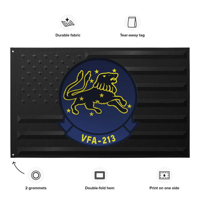 U.S. Navy Strike Fighter Squadron 213 (VFA-213) Black American Flag