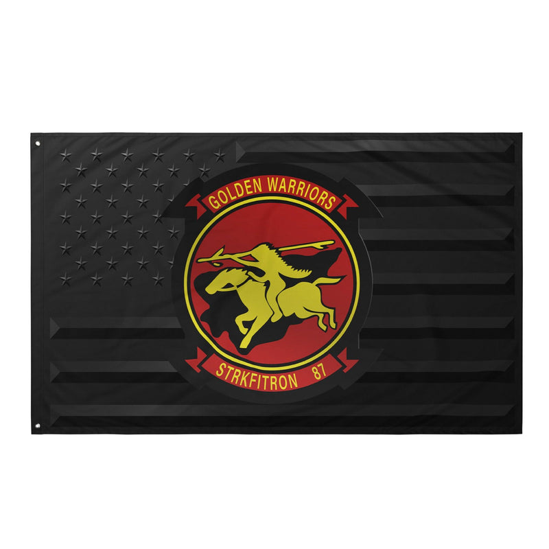U.S. Navy Strike Fighter Squadron 87 (VFA-87) Black American Flag
