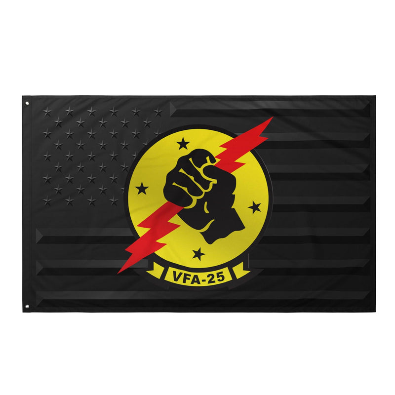 U.S. Navy Strike Fighter Squadron 25 (VFA-25) Black American Flag