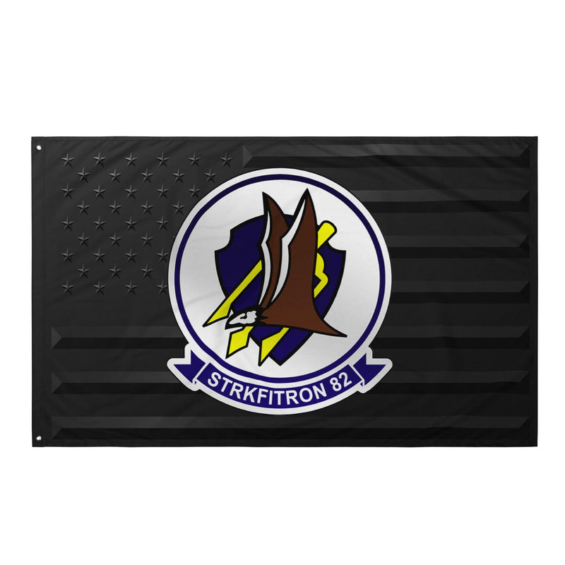 U.S. Navy Strike Fighter Squadron 82 (VFA-82) Black American Flag
