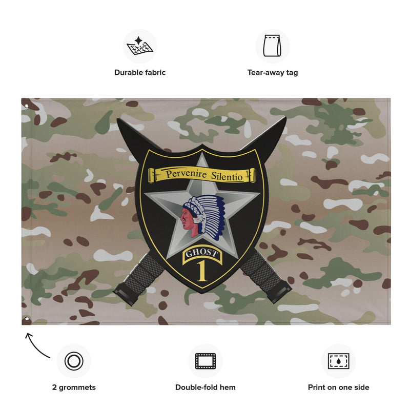 1st SBCT 2d ID "Ghost Brigade" OCP Multicam Camo Flag