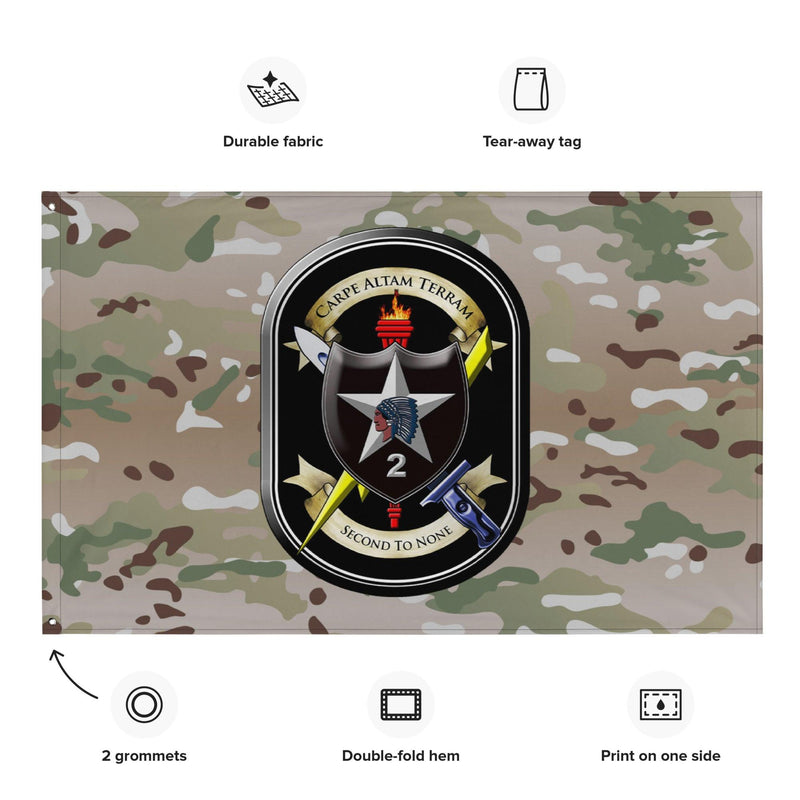 2nd SBCT 2d ID "Lancer Brigade" OCP Multicam Camo Flag