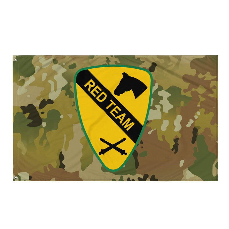 1st Cavalry Division Artillery 'Red Team' OCP Camo Flag
