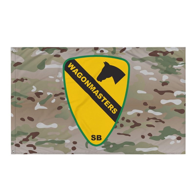 1st Cavalry Division SUST BDE 'Wagonmasters' Multicam Flag