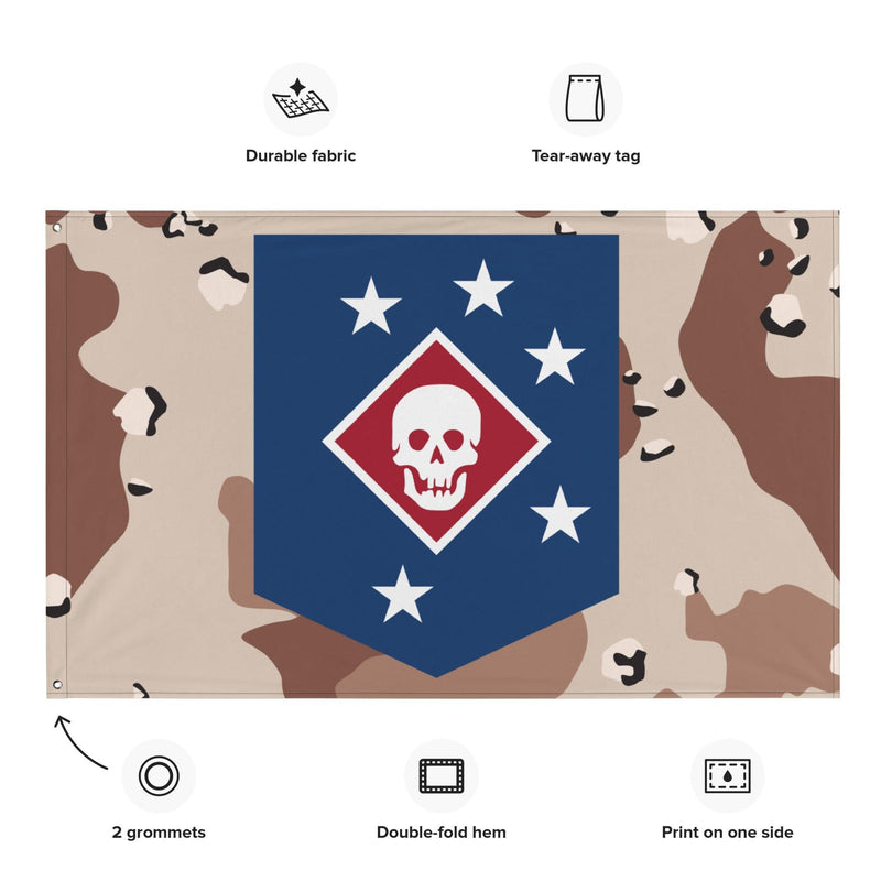 Marine Raiders Chocolate-Chip Camo Flag