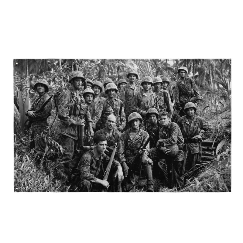 Marine Raiders at Bougainville WW2 Flag