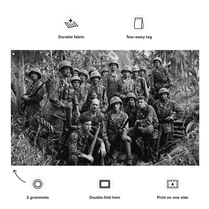 Marine Raiders at Bougainville WW2 Flag