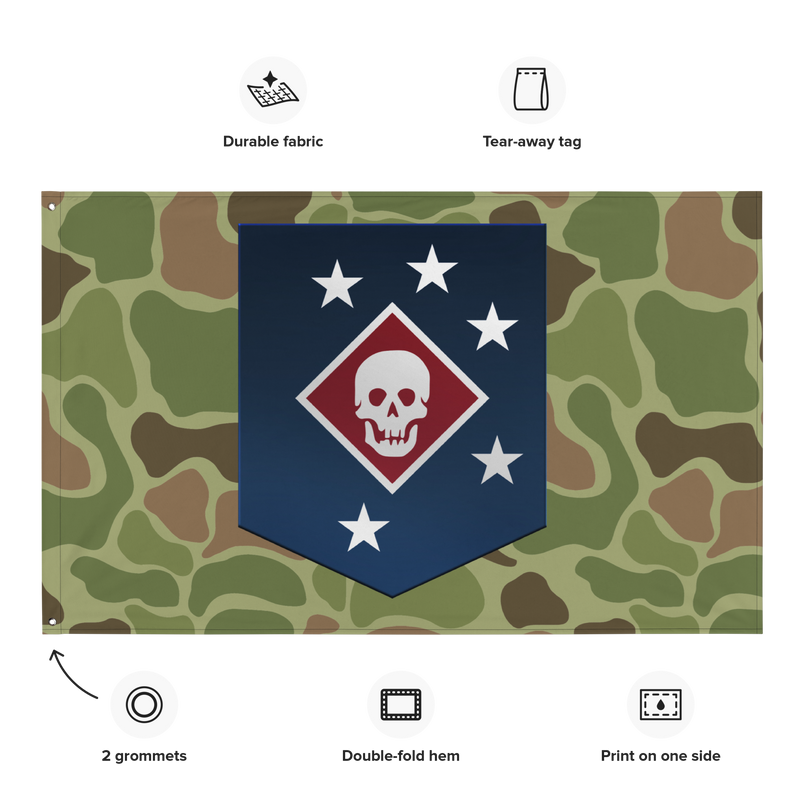 Marine Raiders - Frogskin Camo Flag