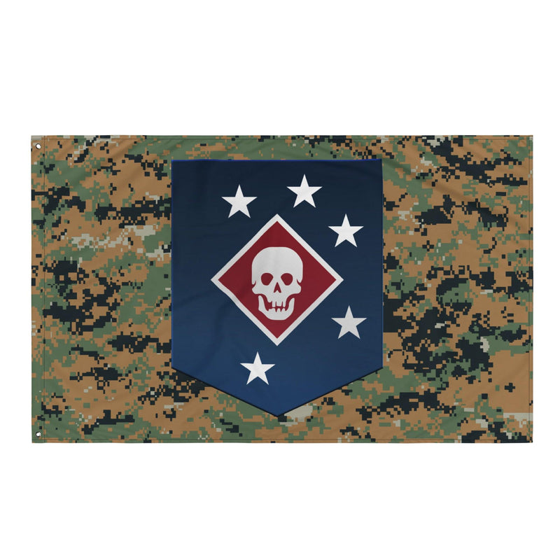 Marine Raiders Woodland MARPAT Flag