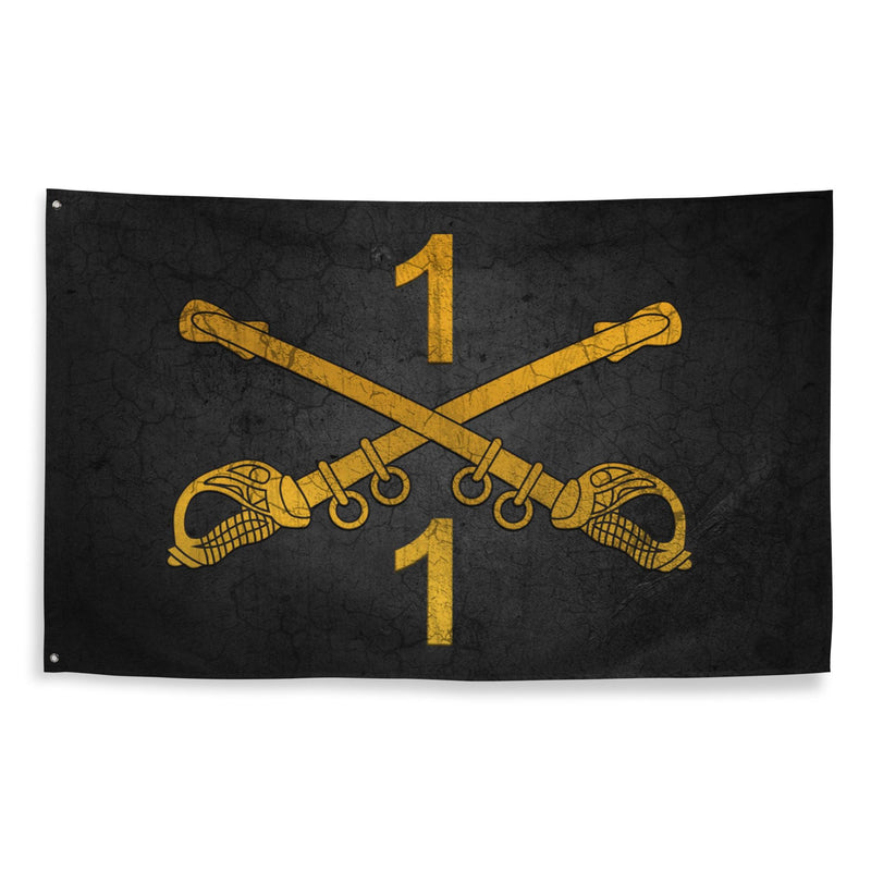 1-1 CAV "Blackhawks" Cavalry Sabers Black Flag