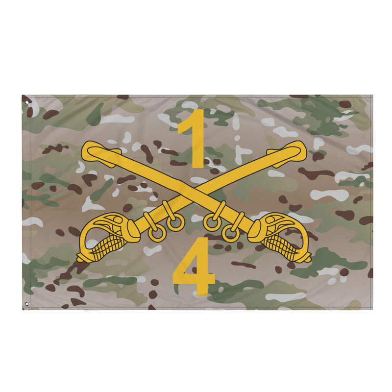 4-1 CAV "Blackhawks" Multicam Wall Flag