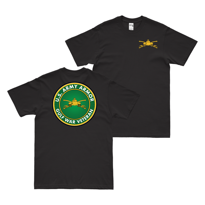 Double-Sided Army Armor Gulf War Veteran T-Shirt