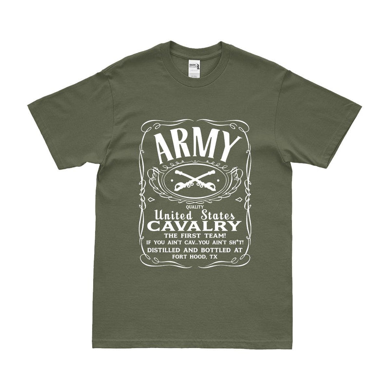 U.S. Army Cavalry Branch ウイスキーラベルロゴTシャツ