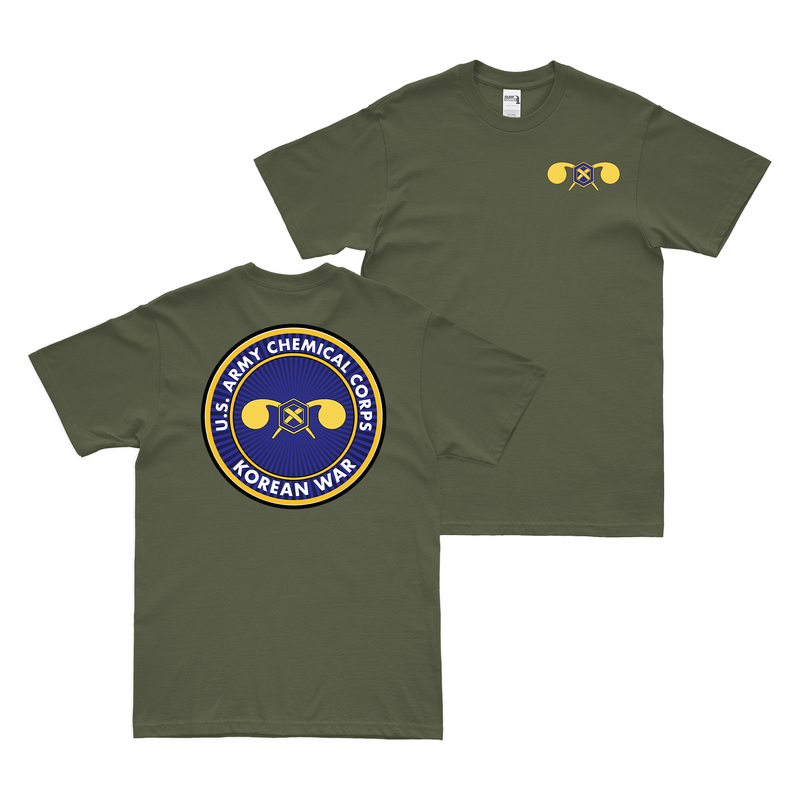 Double-Sided U.S. Army Chemical Corps Korean War Veteran T-Shirt