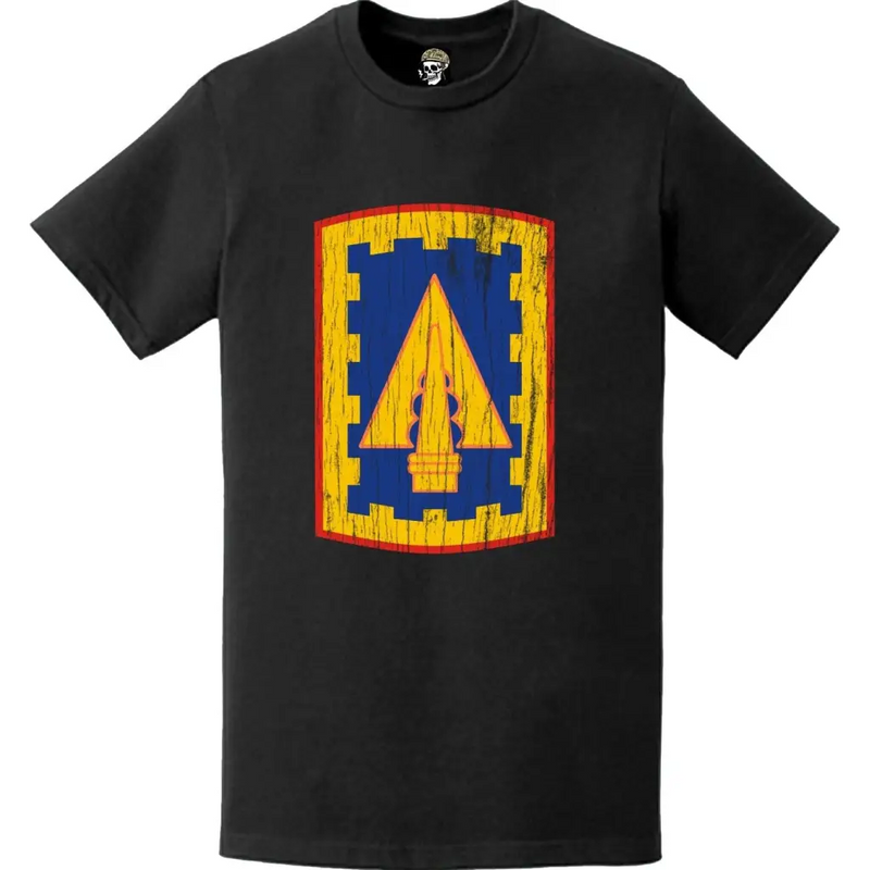 Distressed 108th Air Defense Artillery Brigade Emblem Logo T-Shirt
