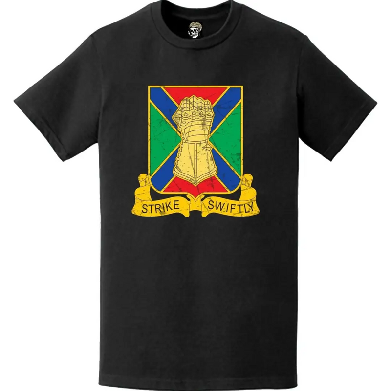 Distressed 108th Armor Regiment Logo Emblem Crest T-Shirt