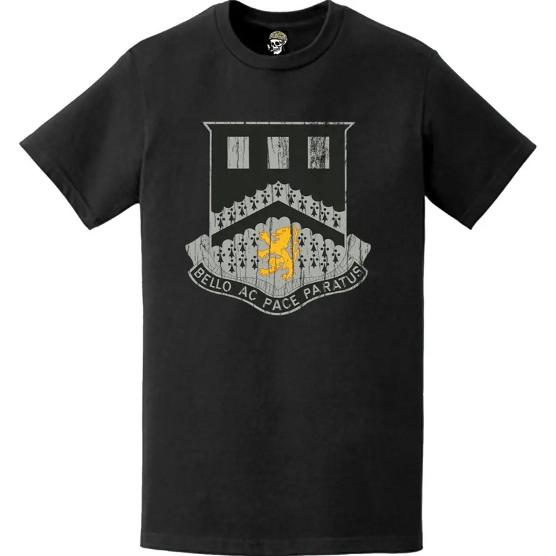 Distressed 112th Engineer Battalion Logo Emblem T-Shirt