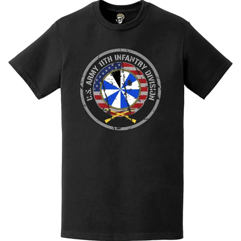 Distressed 11th Infantry Division (11th ID) Crest T-Shirt