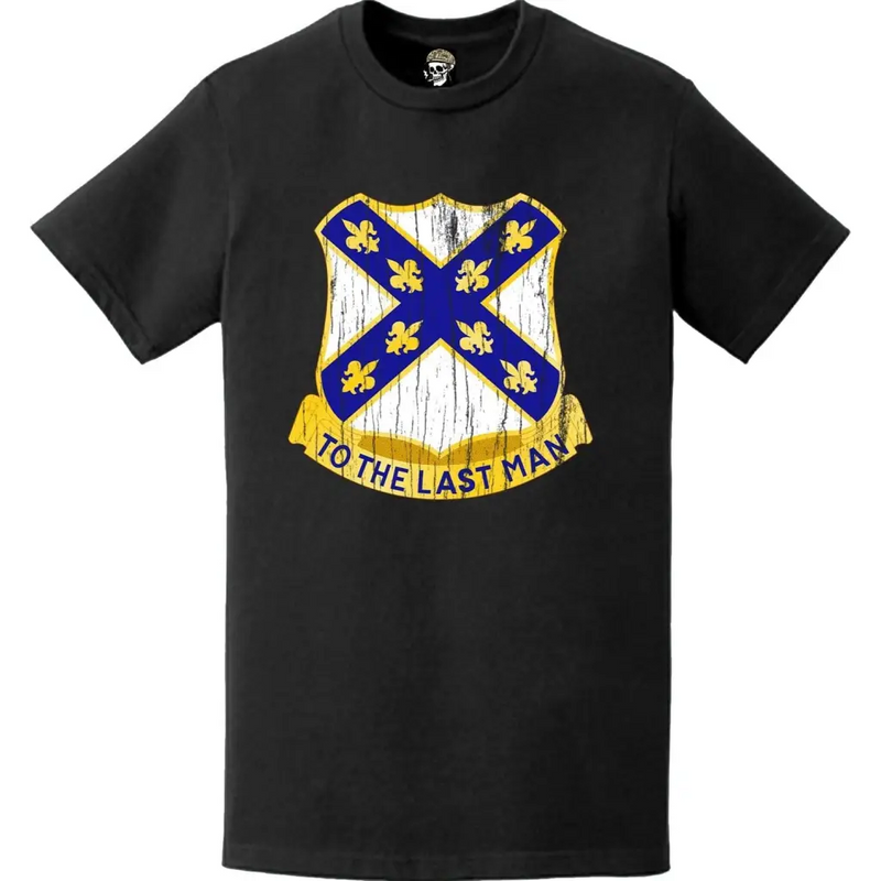 Distressed 133rd Engineer Battalion Logo Emblem T-Shirt
