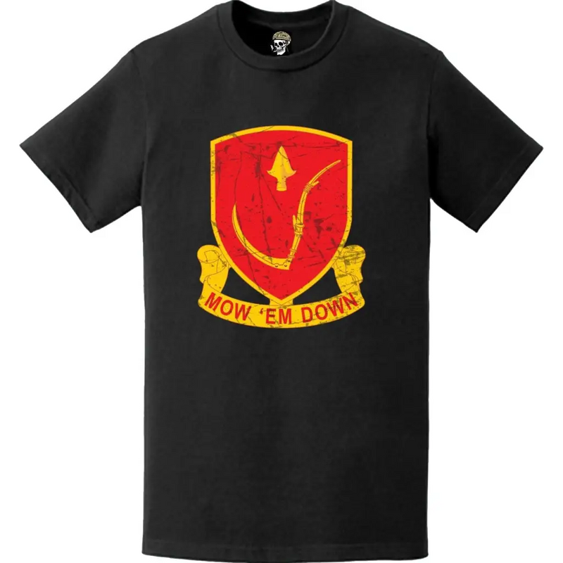 Distressed 137th Armor Regiment Emblem Logo T-Shirt