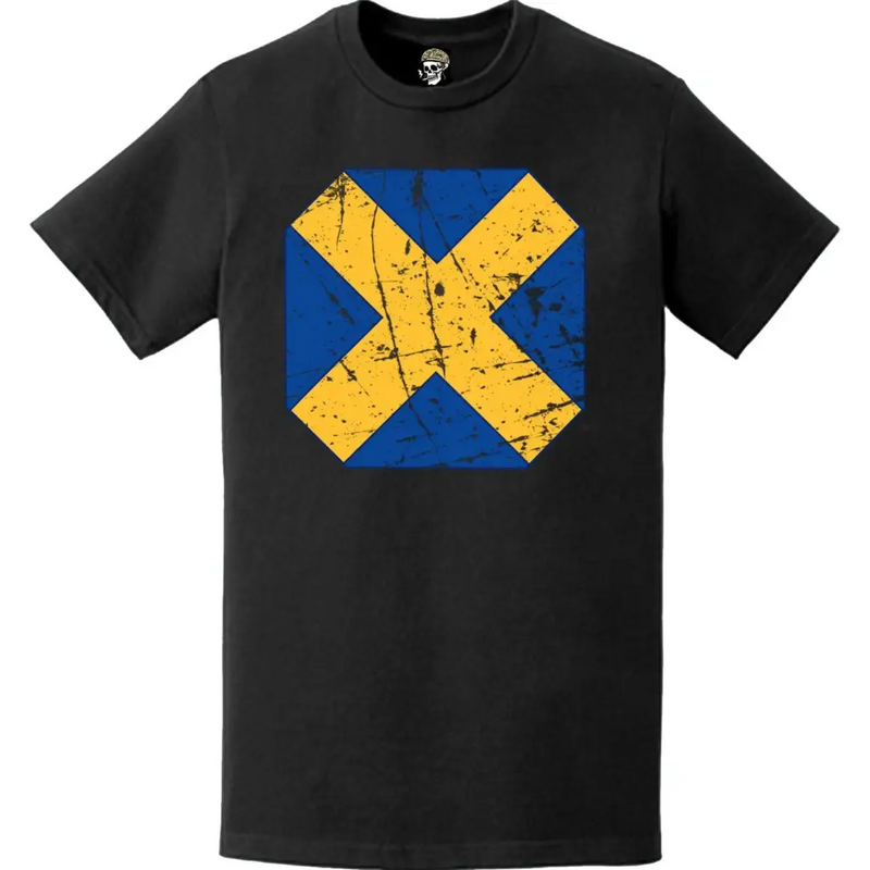 Distressed 14th Infantry Division (14th ID) SSI Logo T-Shirt
