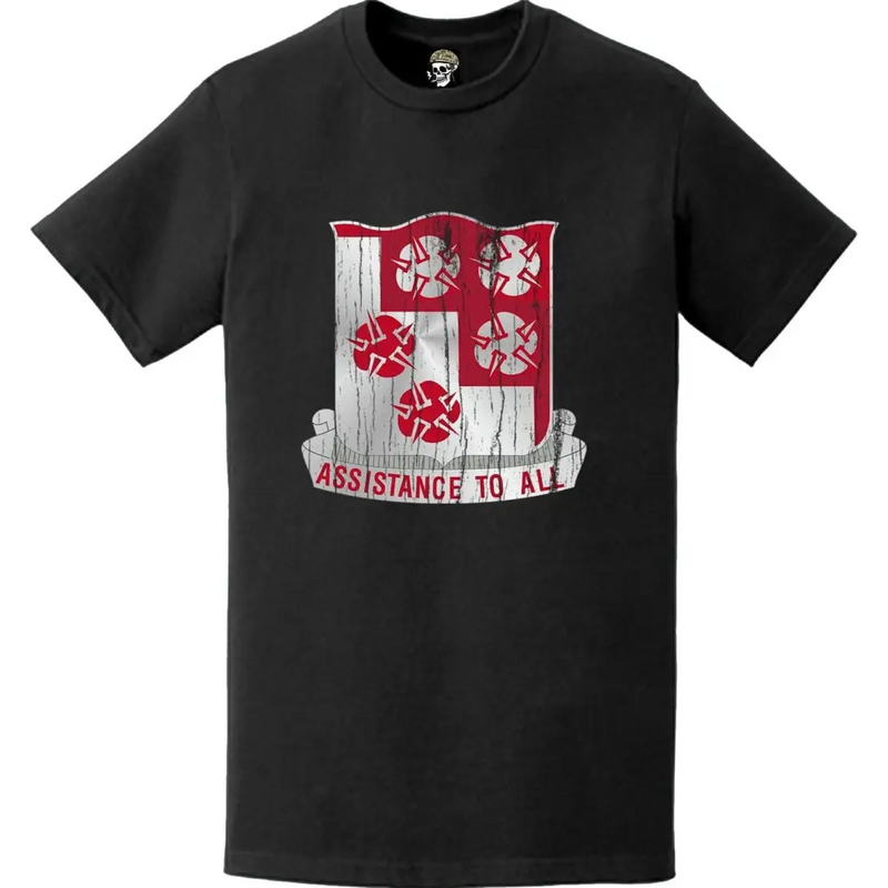 Distressed 168th Engineer Battalion Logo Emblem T-Shirt