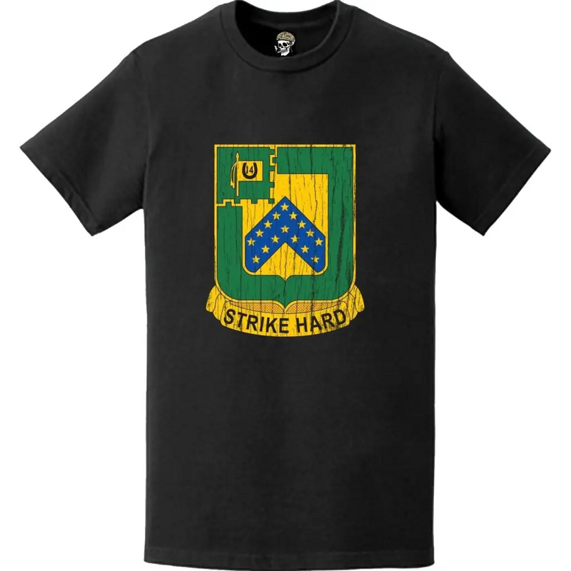 Distressed 16th Cavalry Regiment Logo Emblem T-Shirt