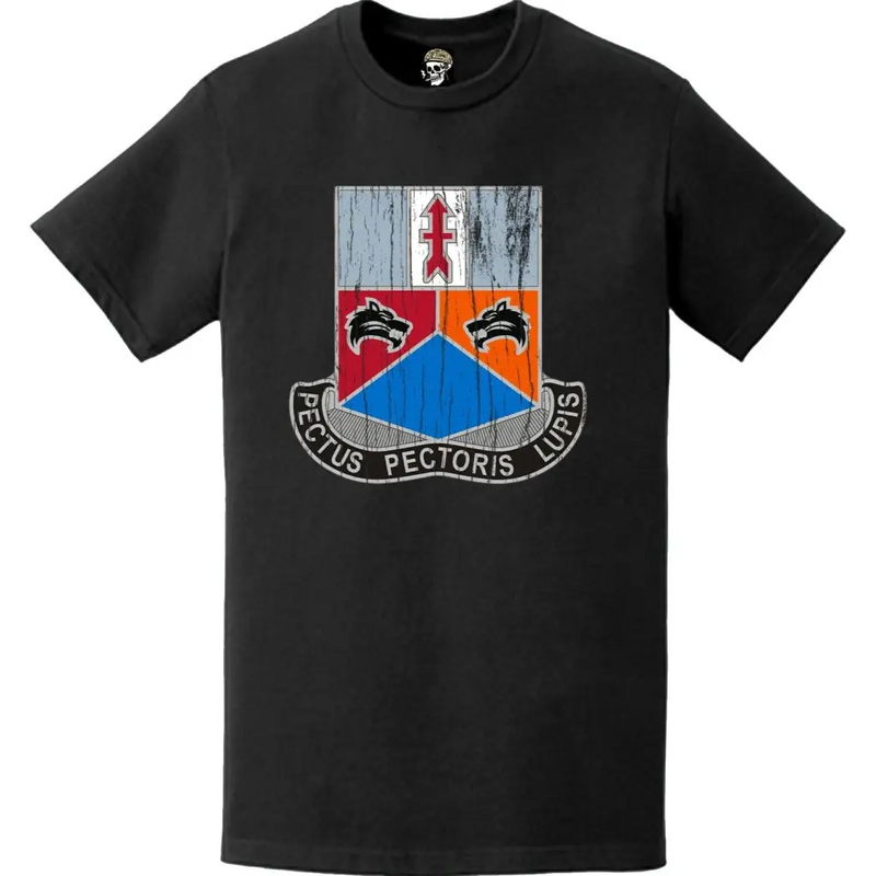 Distressed 173rd Engineer Battalion Logo Emblem T-Shirt