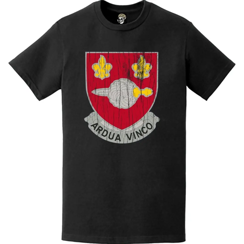 Distressed 176th Engineer Battalion Logo Emblem T-Shirt