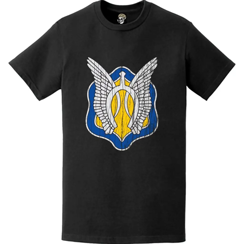 Distressed 17th Cavalry Regiment Logo Emblem T-Shirt