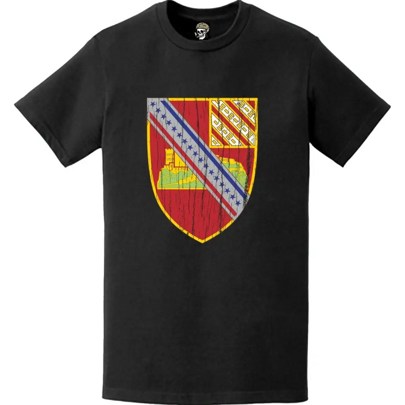 Distressed 17th Field Artillery Regiment Emblem Crest T-Shirt