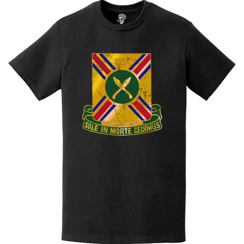 Distressed 187th Armor Regiment Emblem Logo T-Shirt