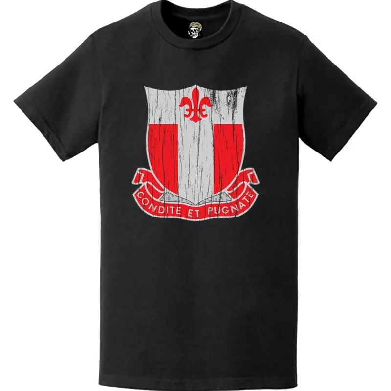 Distressed 20th Engineer Battalion Logo Emblem T-Shirt