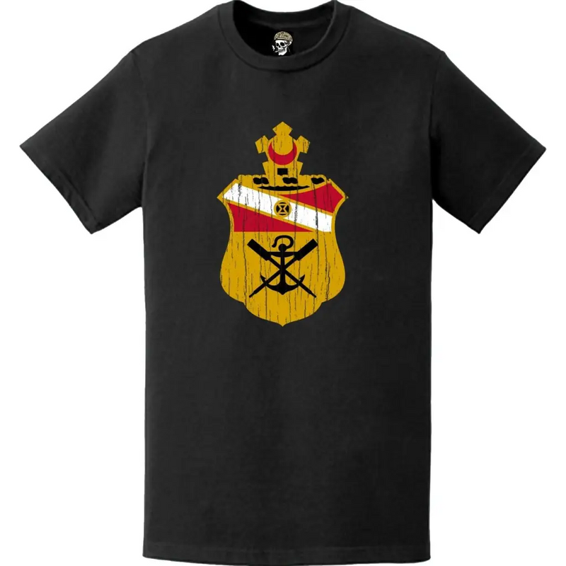 Distressed 21st Engineer Battalion Logo Emblem T-Shirt