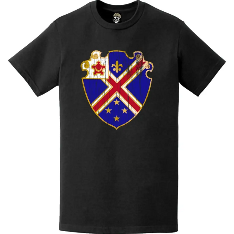 Distressed 29th Engineer Battalion Logo Emblem T-Shirt