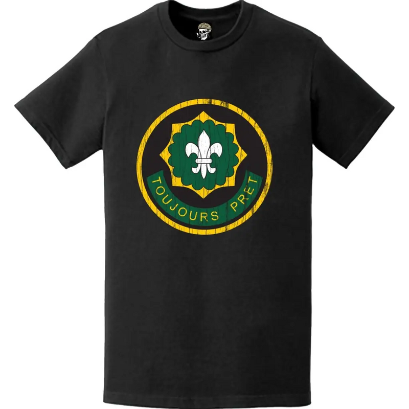 Distressed 2nd Cavalry Regiment SSI Logo T-Shirt