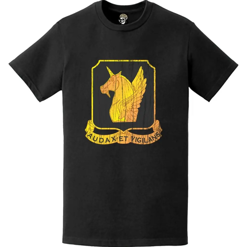 Distressed 317th Cavalry Regiment Logo Emblem T-Shirt