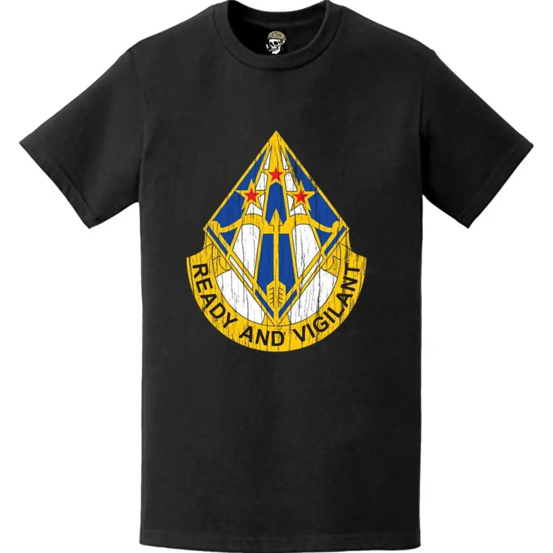 Distressed 31st Air Defense Artillery Brigade Logo T-Shirt