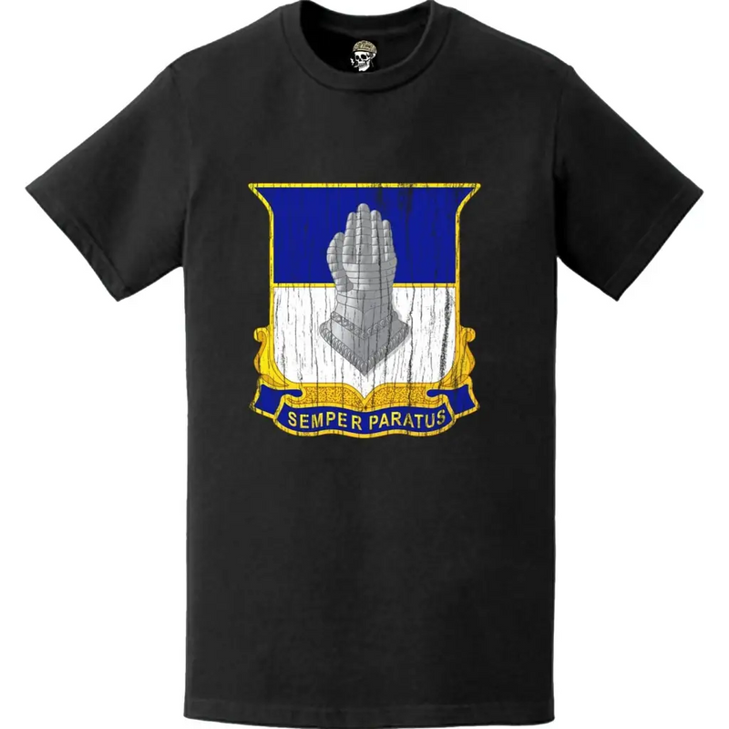 Distressed 320th Cavalry Regiment Logo Emblem T-Shirt