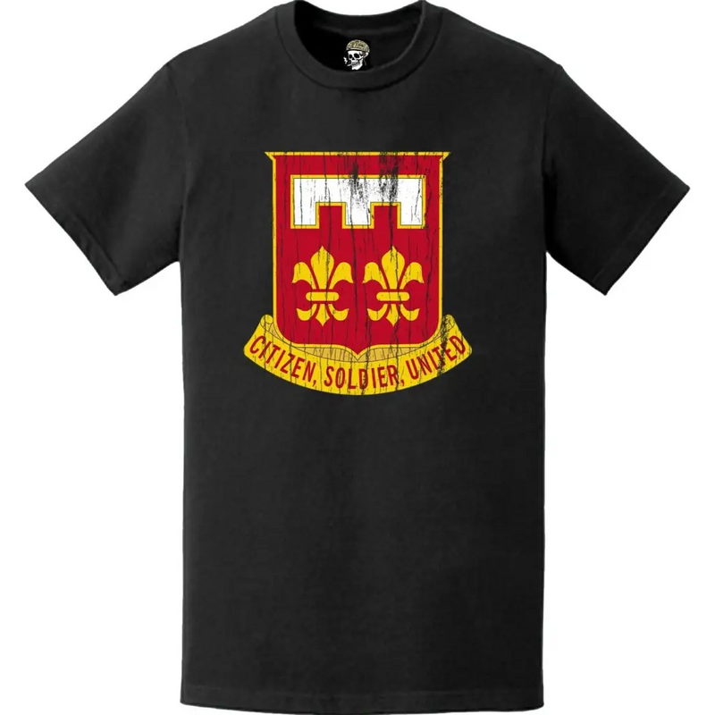 Distressed 367th Engineer Battalion Logo Emblem T-Shirt