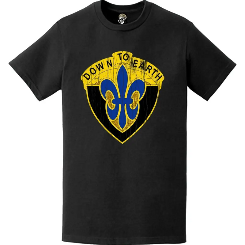 Distressed 389th Engineer Battalion Logo Emblem T-Shirt