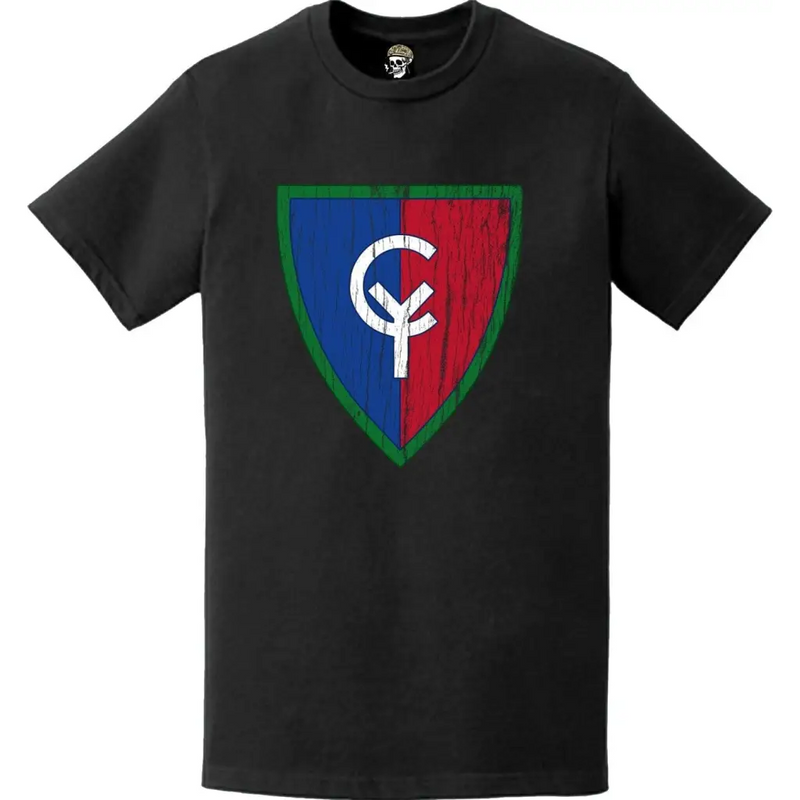 Distressed 38th Infantry Division (38th ID) SSI Logo Crest T-Shirt