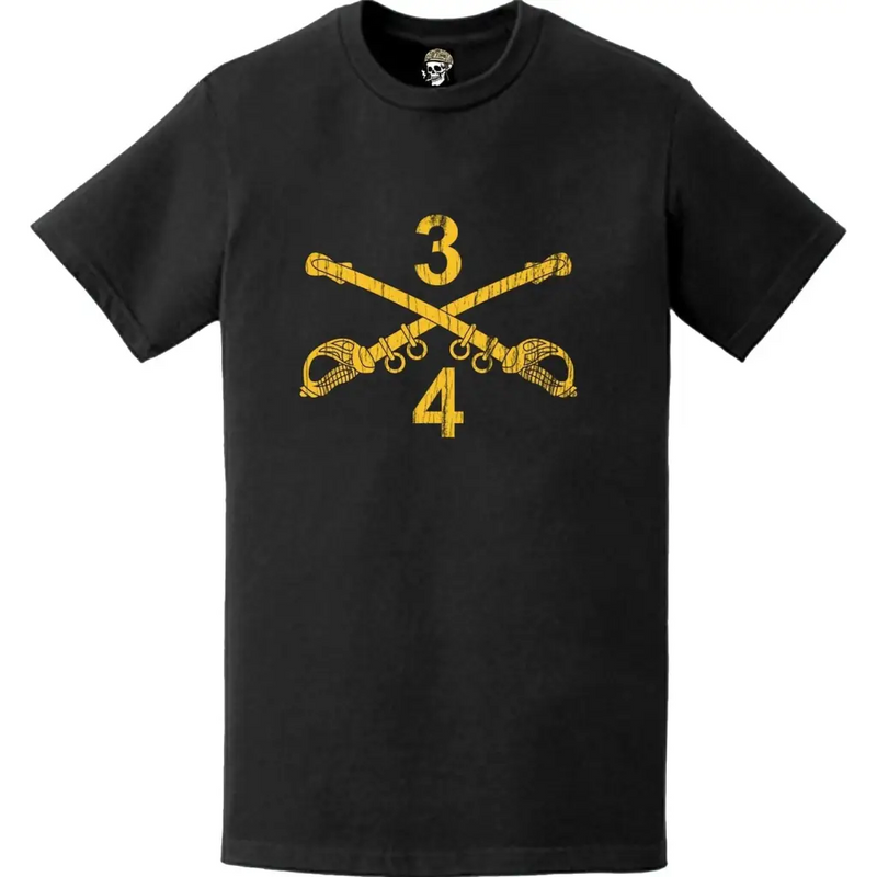 Distressed 4-3 CAV "Longknife" Sabers T-Shirt