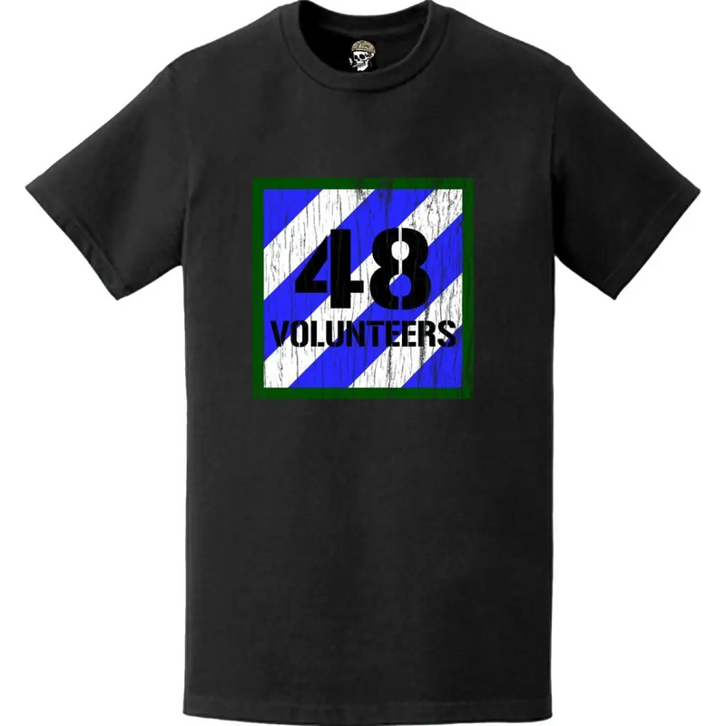 Distressed 48th IBCT, 3rd Infantry Division "Macon Volunteers" Logo Emblem T-Shirt
