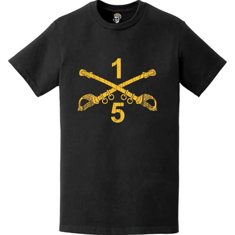 Distressed 5-1 CAV Regiment Crossed Sabers T-Shirt