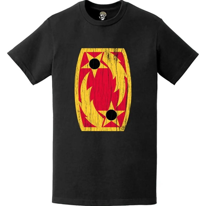Distressed 69th Air Defense Artillery Brigade Emblem Logo T-Shirt