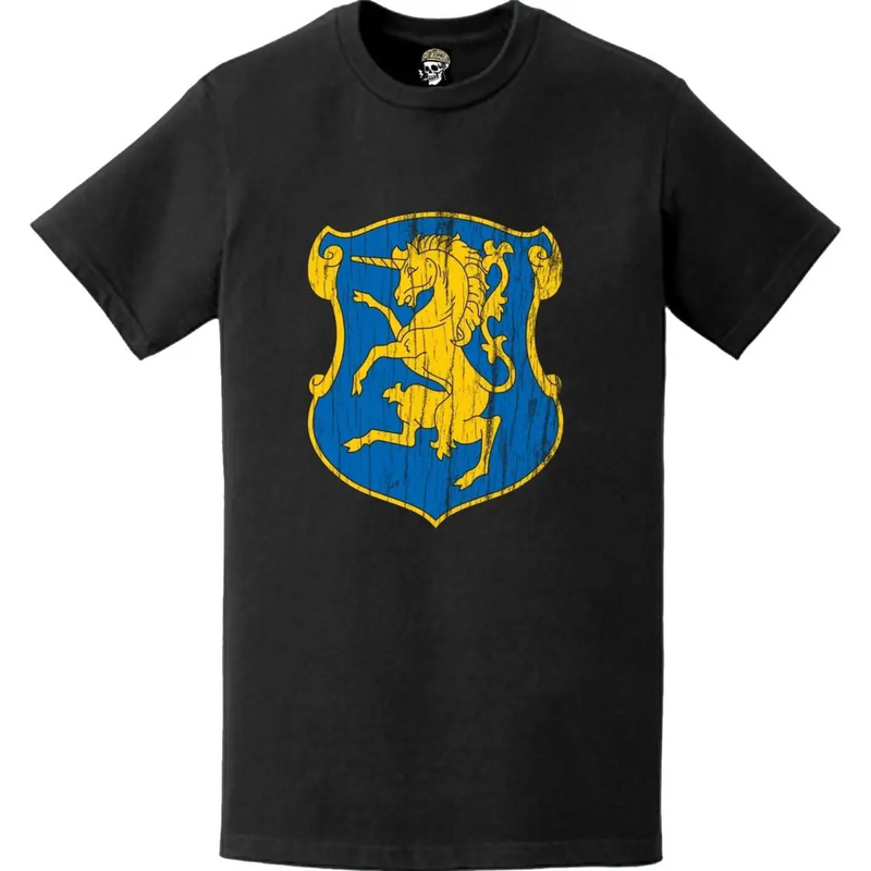 Distressed 6th Cavalry Regiment Logo Emblem T-Shirt