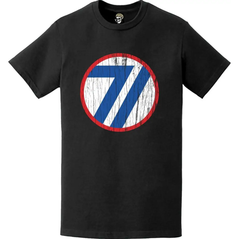 Distressed 71st Infantry Division (71st ID) SSI Logo Crest T-Shirt