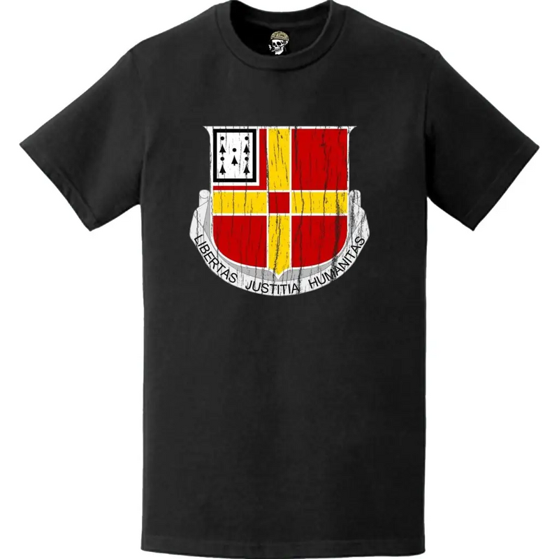 Distressed 81st Field Artillery Regiment Emblem Crest T-Shirt